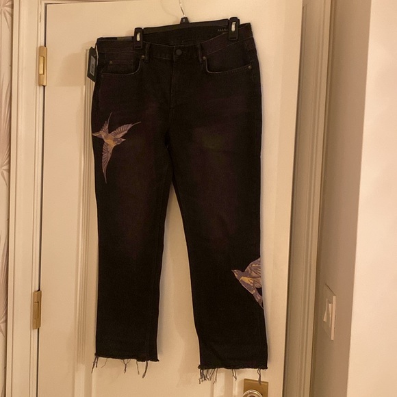 Allsaints Birds Cropped Boyfriend Jeans - Picture 3 of 10